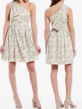Gianni Bini Floral One Shoulder Dress size 2